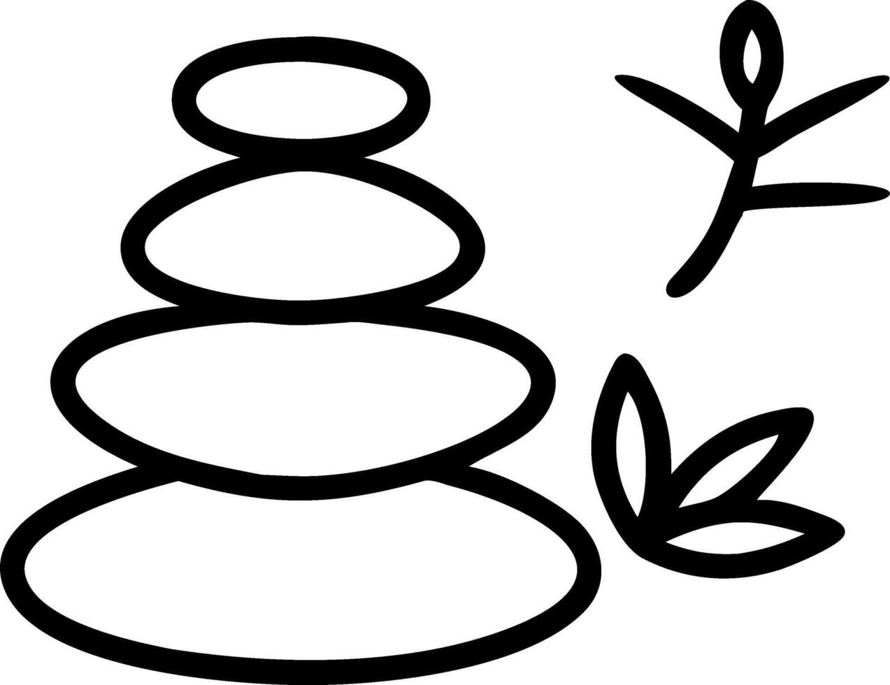 digital wallpaper zen themes smooth stones bamboo leaves faint ripples neutral colors stable serenity no turmoil mental spa digital hush mellow vector