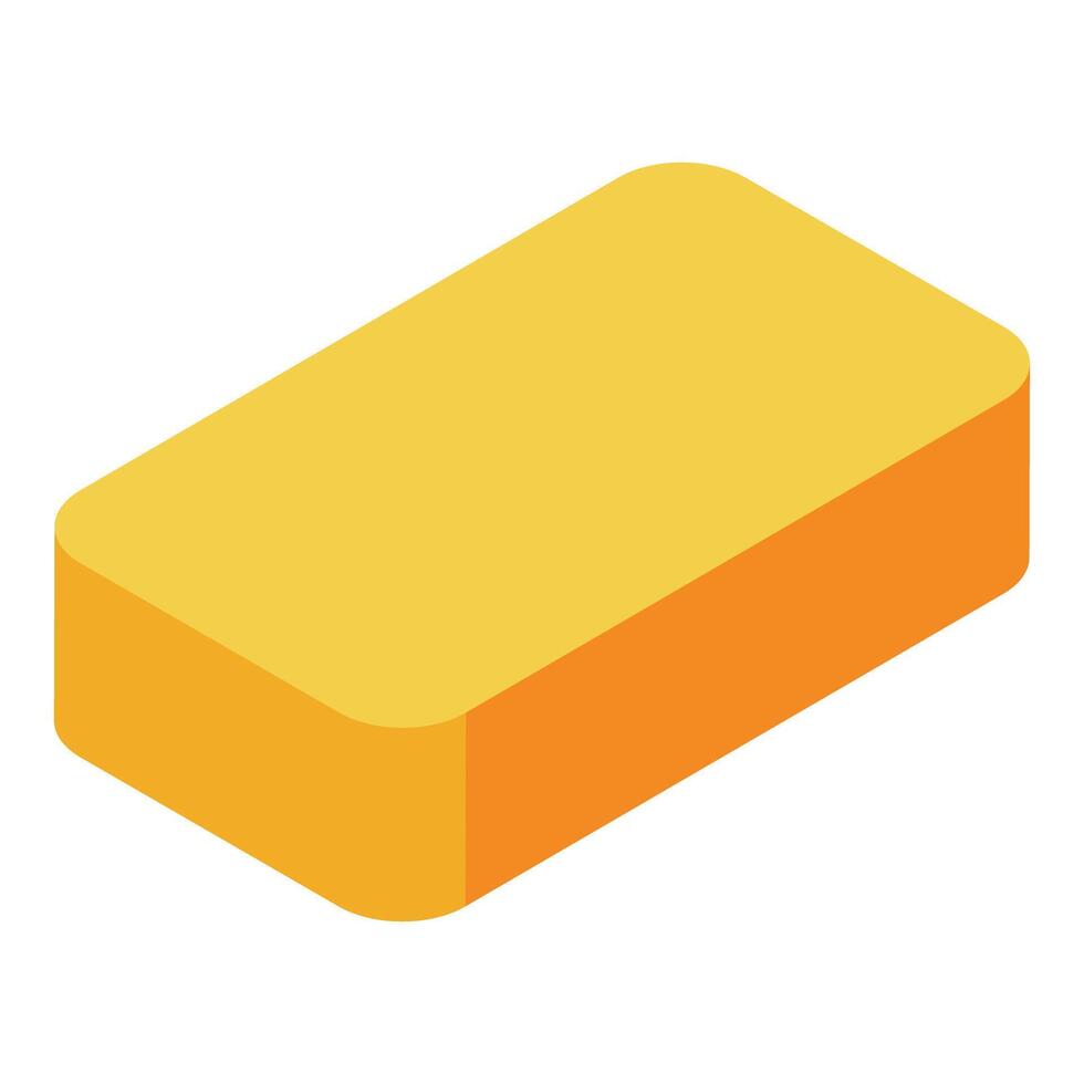 Cleaning sponge for dishwashing and housework representing hygiene and cleanliness vector