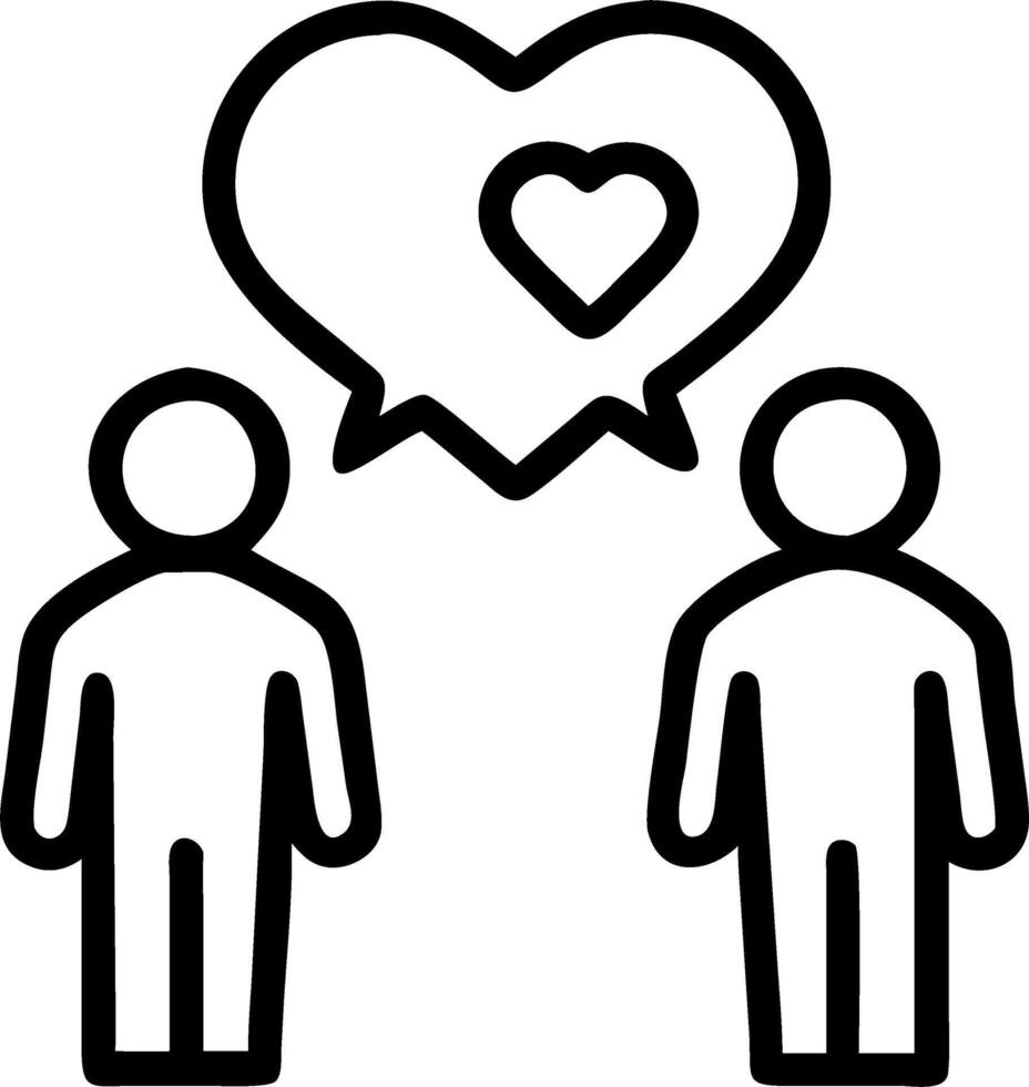 couple love languages vector