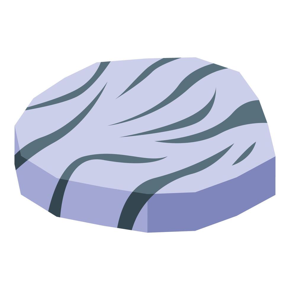 Fresh tuna steak showing typical texture and color vector