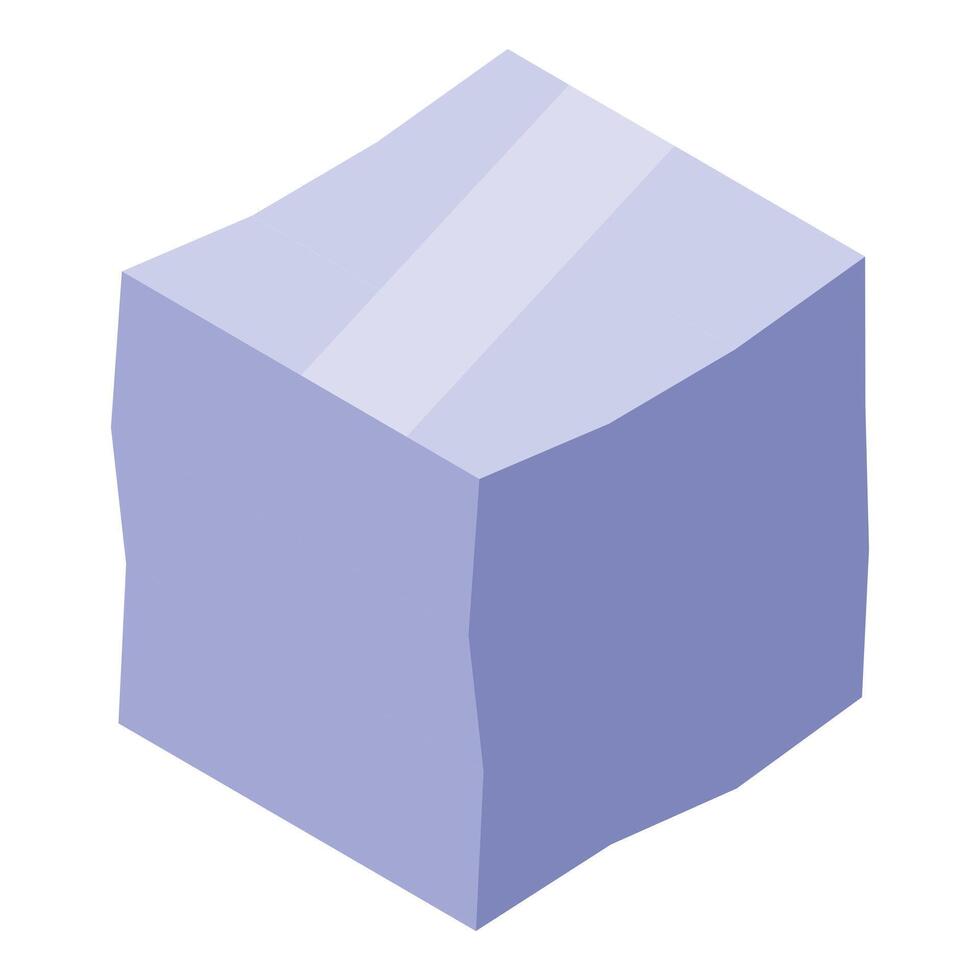 Purple sugar cube sweetener for beverages representing sweet taste vector