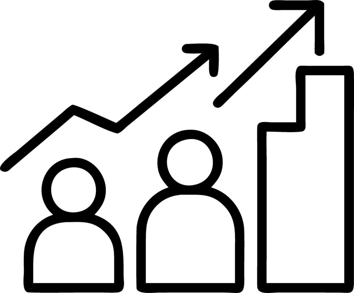 business growth and revenue and efficiency vector