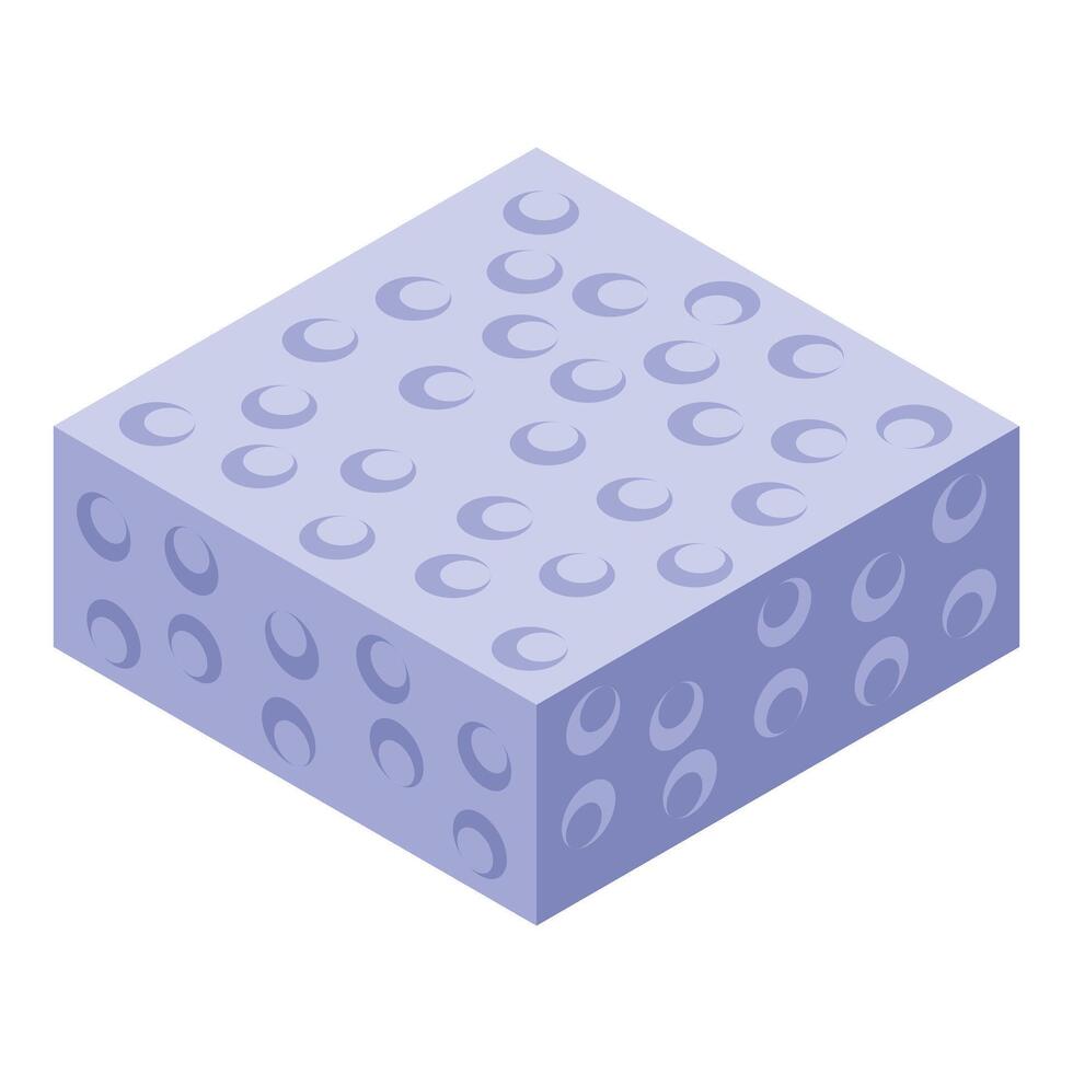 Orthopedic memory foam mattress topper improving sleep quality vector