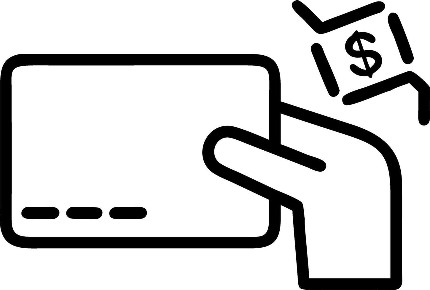 budget plan for credit card debt vector
