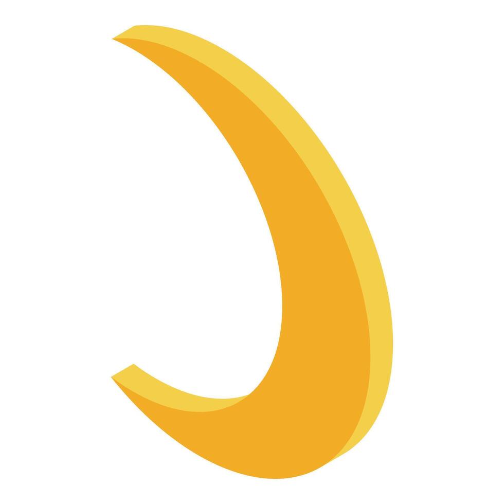 Growing crescent moon shining in the dark night sky vector