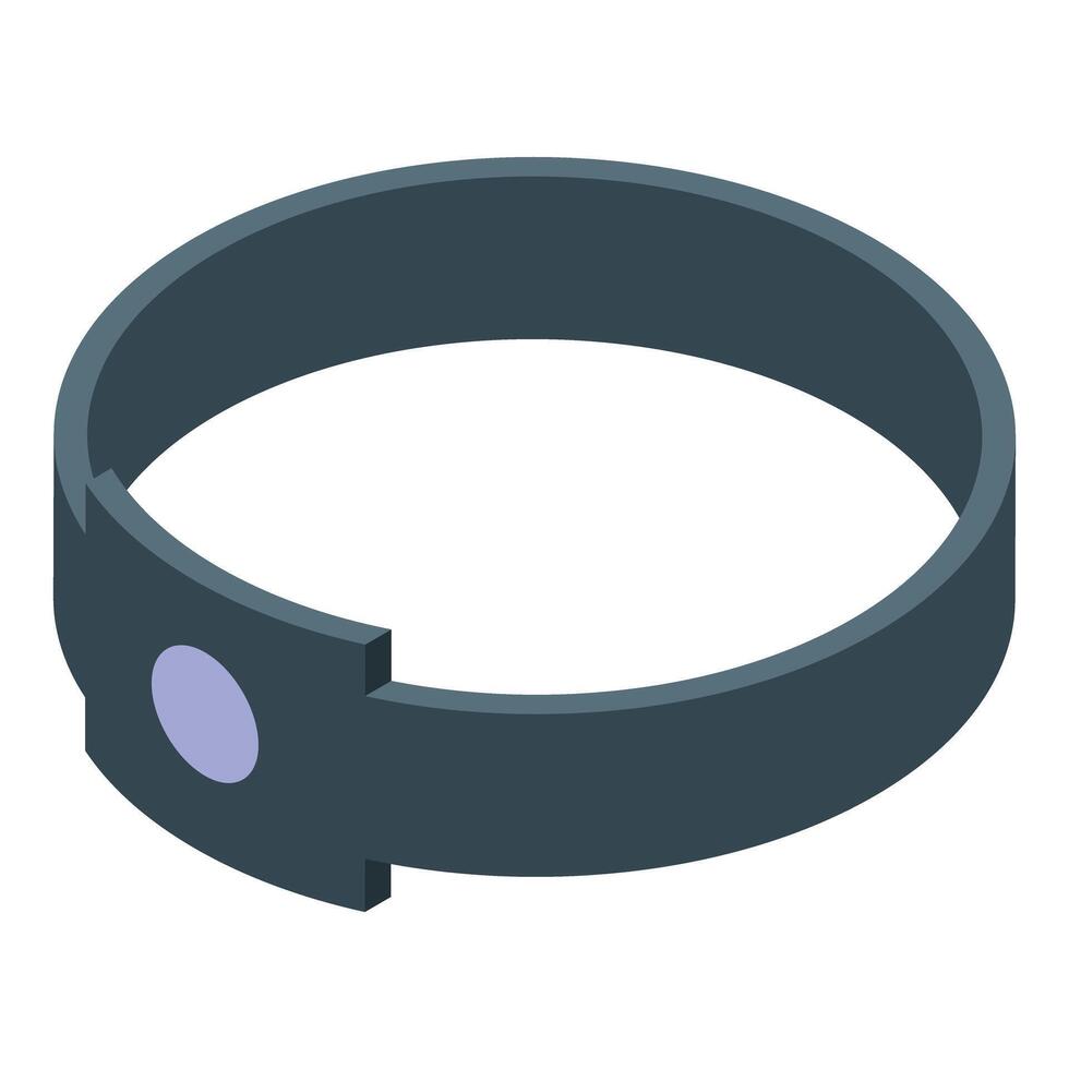 Smart fitness tracker bracelet showing progress during workout session vector