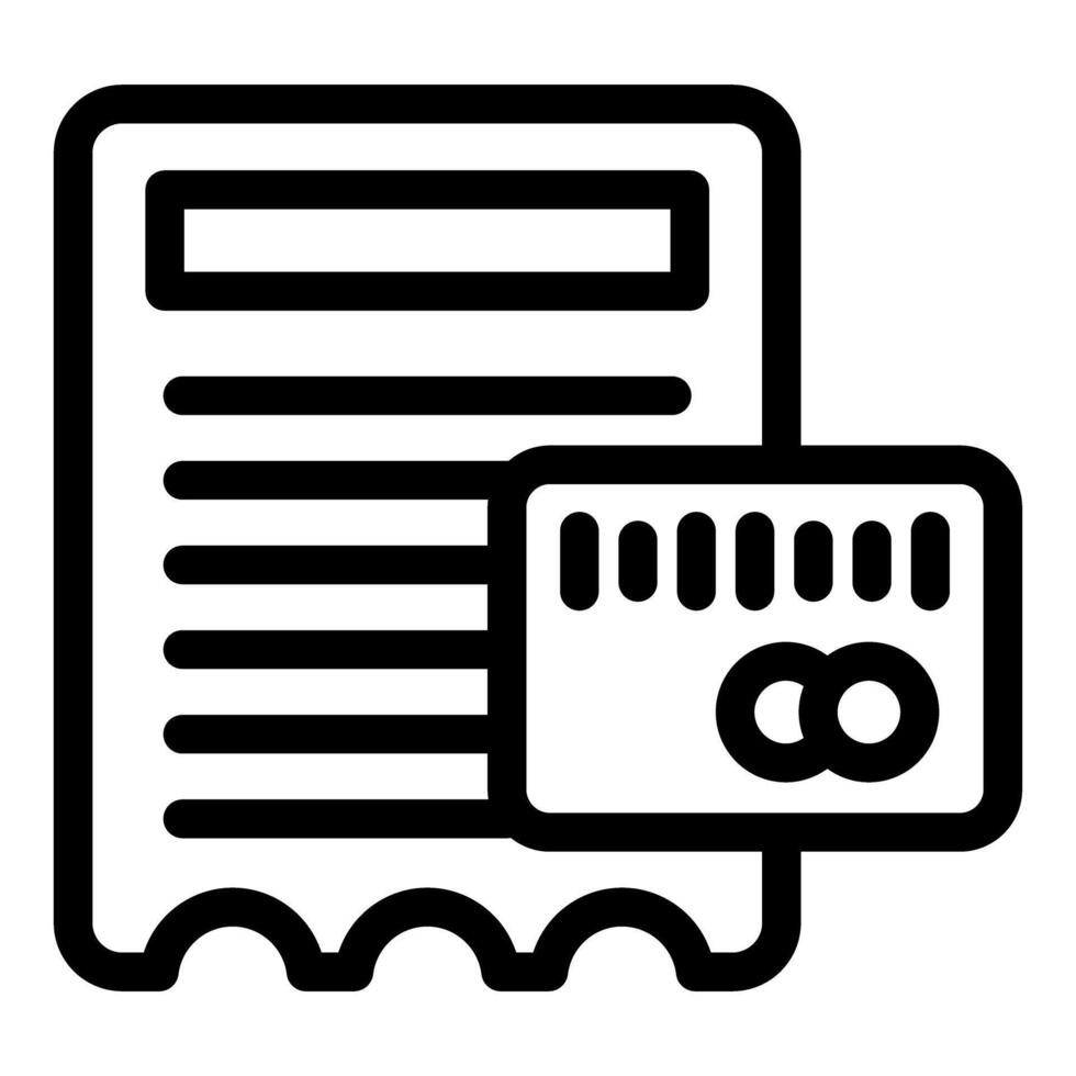 Paying bill with credit card, cashless transaction icon vector
