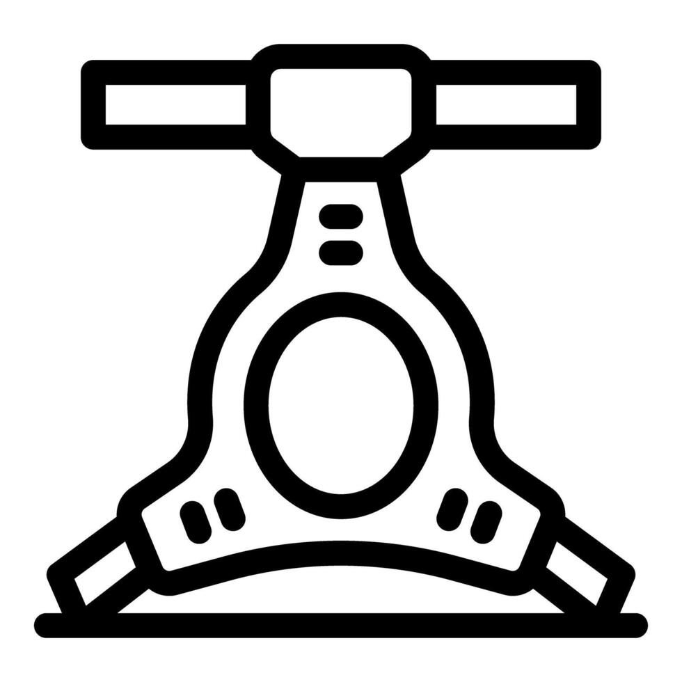Cervical collar protecting neck and spine support icon representing medical equipment vector