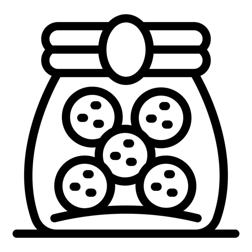 Chocolate chip cookies preserved in a sealed container maintaining freshness vector