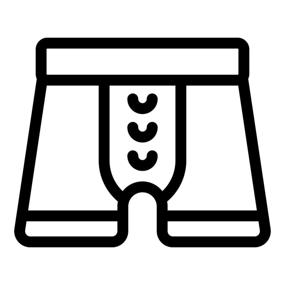 Boxer shorts with button fly depicting men's underwear vector