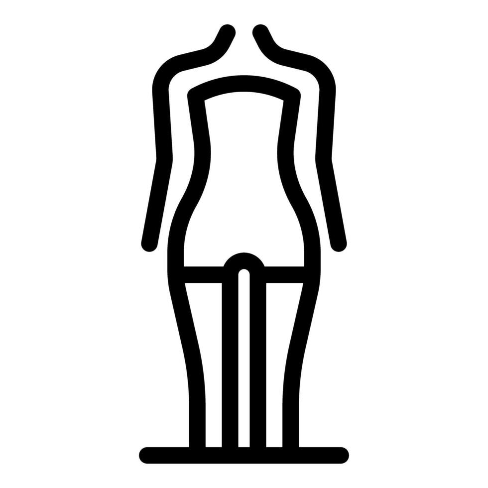Mannequin standing on podium for fashion design and retail display vector