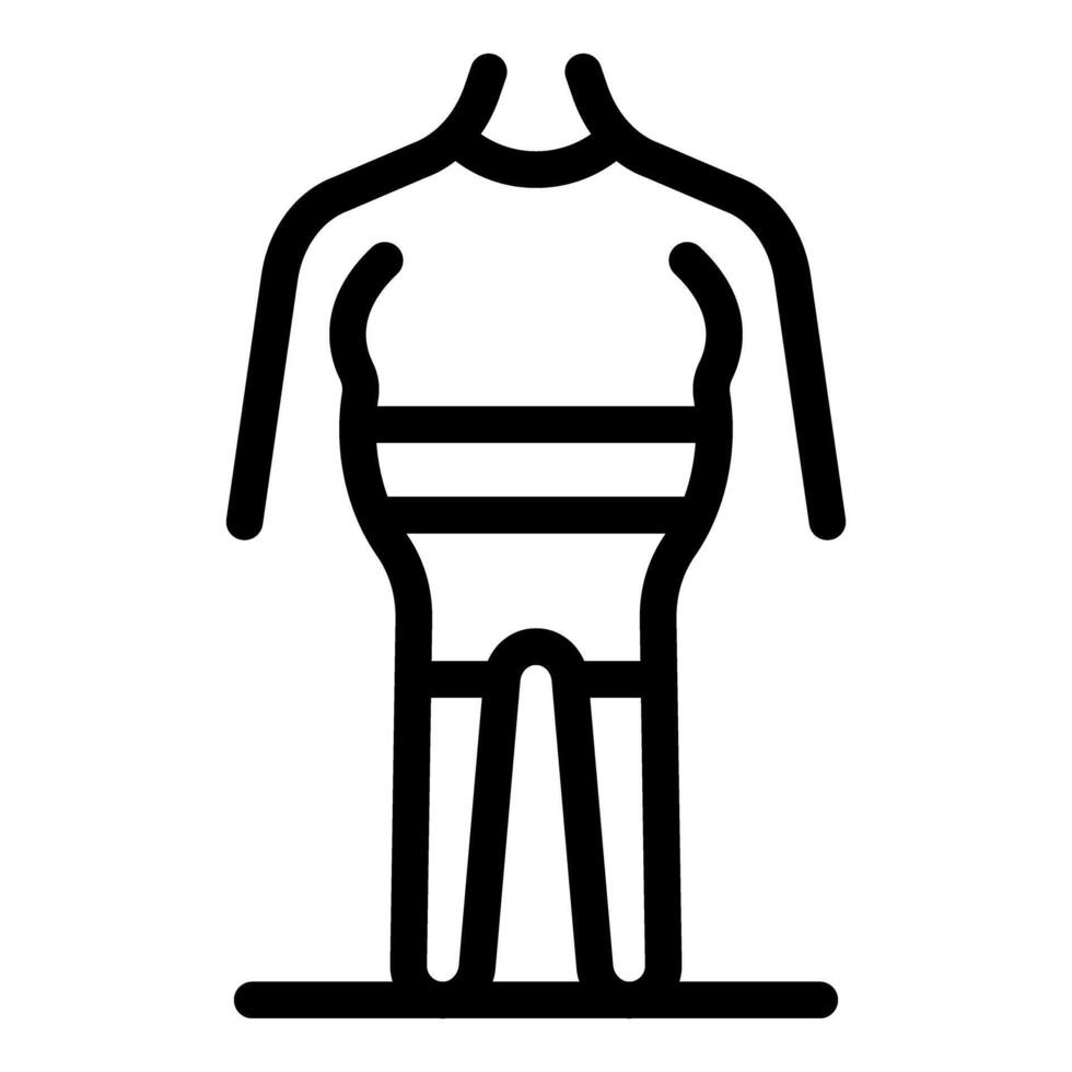 Orthopedic corset protecting spine and back of human body vector