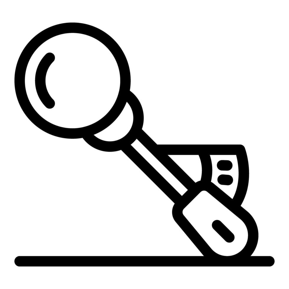 Hand blender icon mixing ingredients for puree soup vector