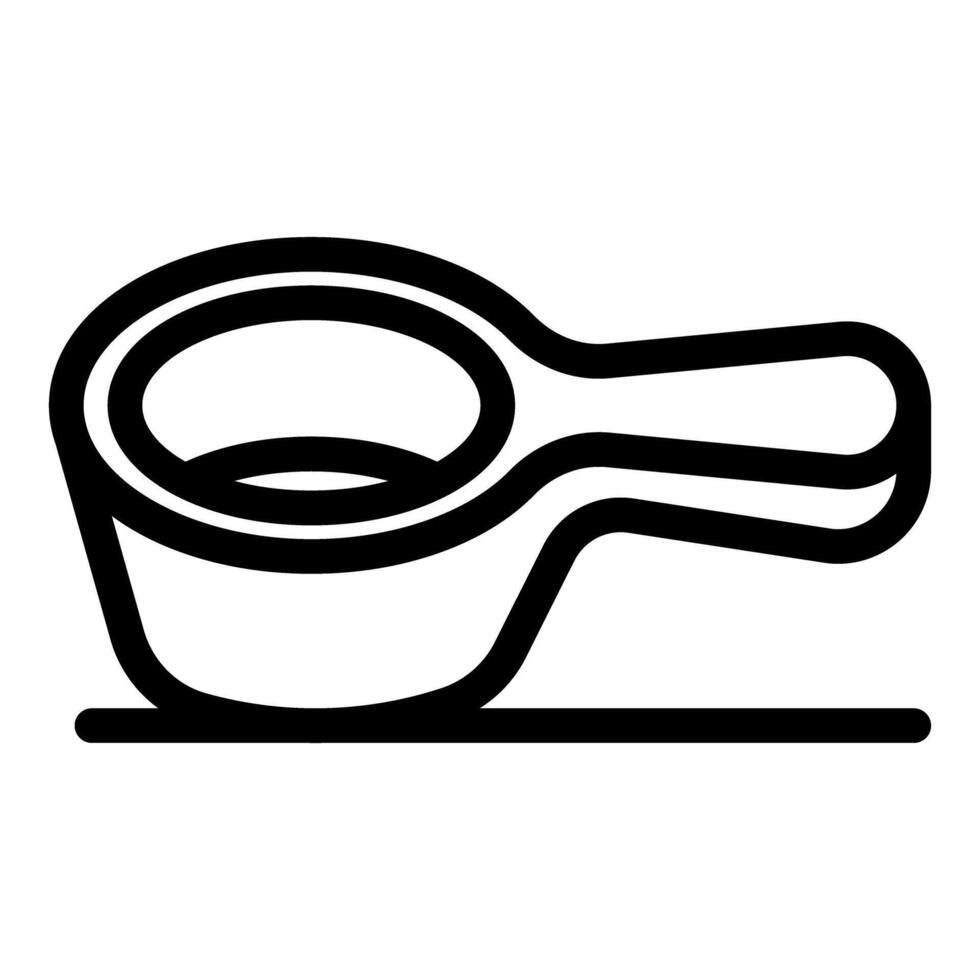 Coffee scoop resting on counter, brewing equipment for baristas vector