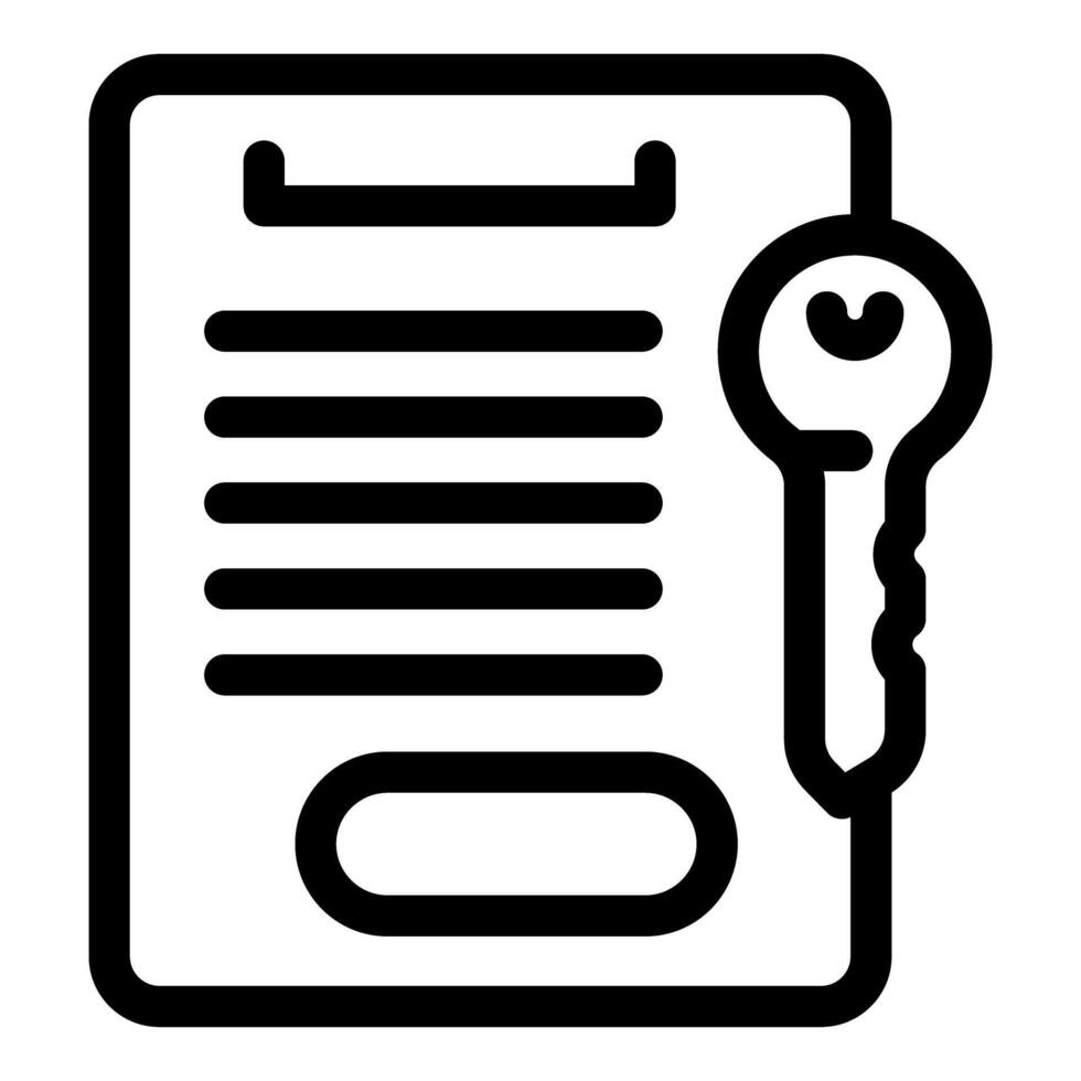 Key unlocking clipboard representing access and security vector