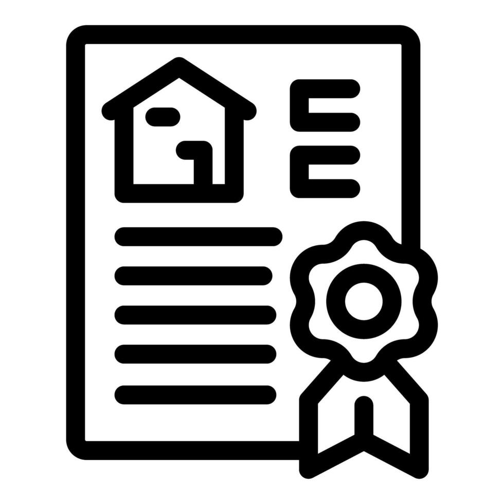 Certified document guaranteeing the sale and purchase of a house vector