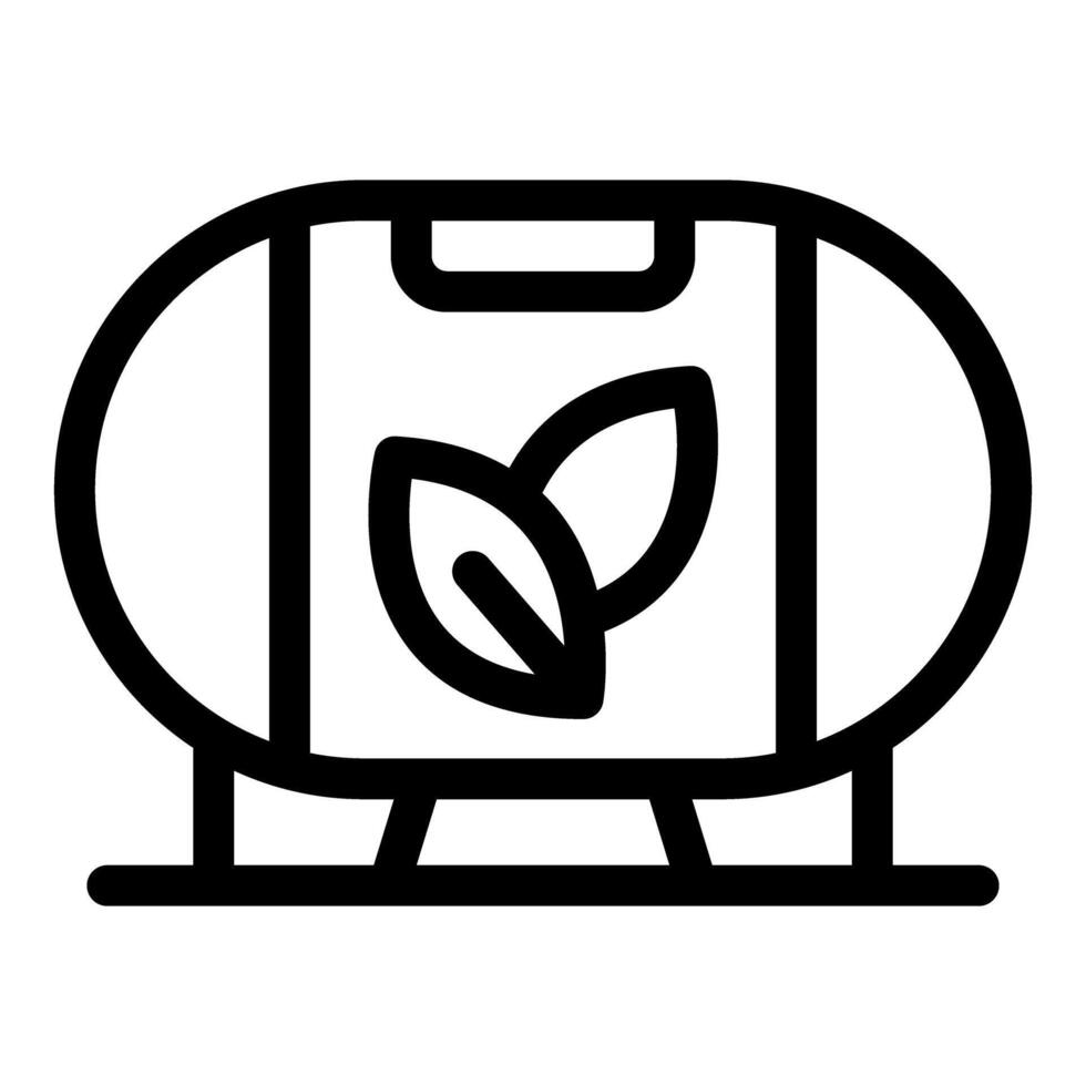 Eco friendly tank storing biofuel promoting sustainable energy vector