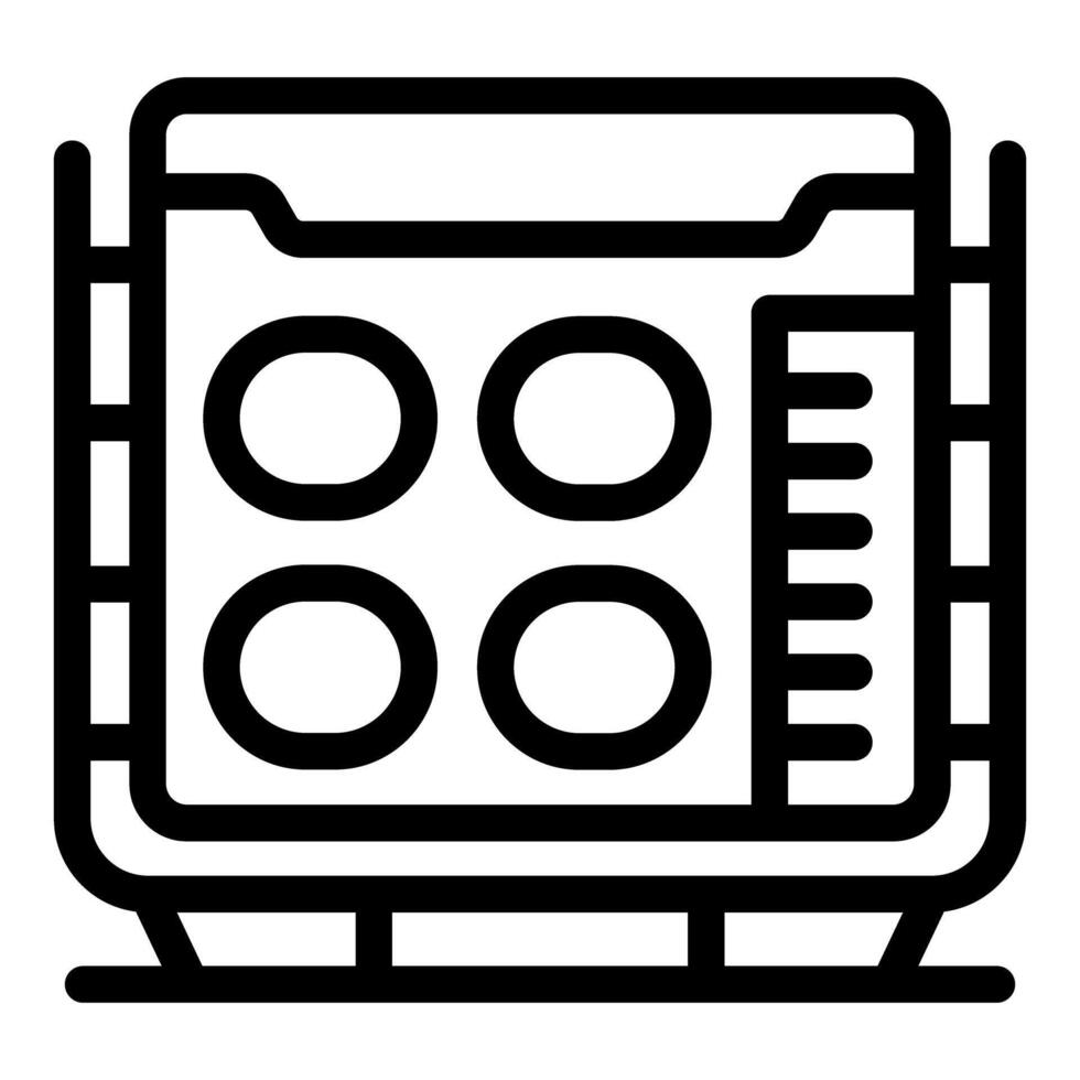 Cryptocurrency mining rig generating digital currency with advanced hardware vector