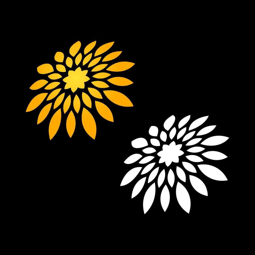 Two stylized floral patterns vector