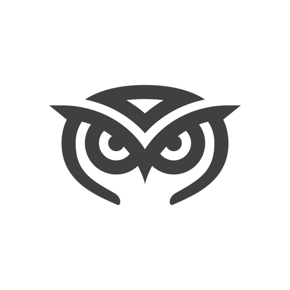 abstract owl character vector