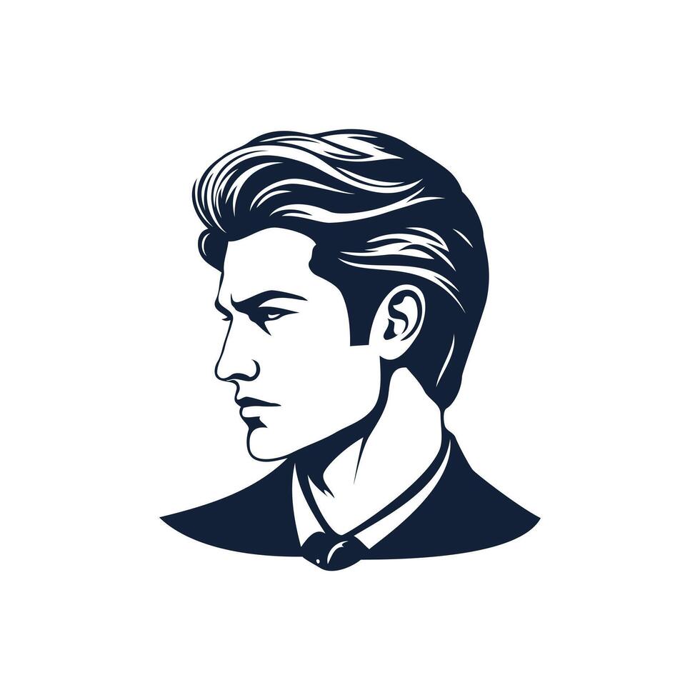 man's head and shoulders vector