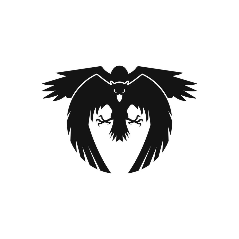 Two crows, one in the foreground vector