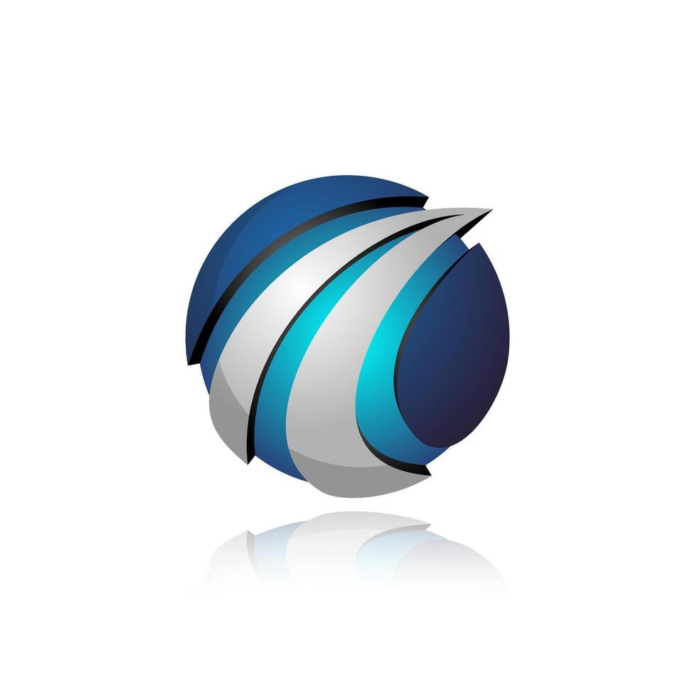 3d corporation logo vector