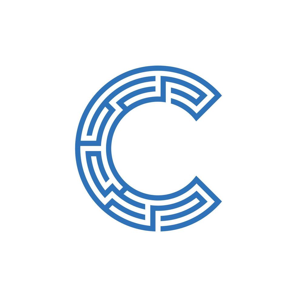 c labyrinth logo vector
