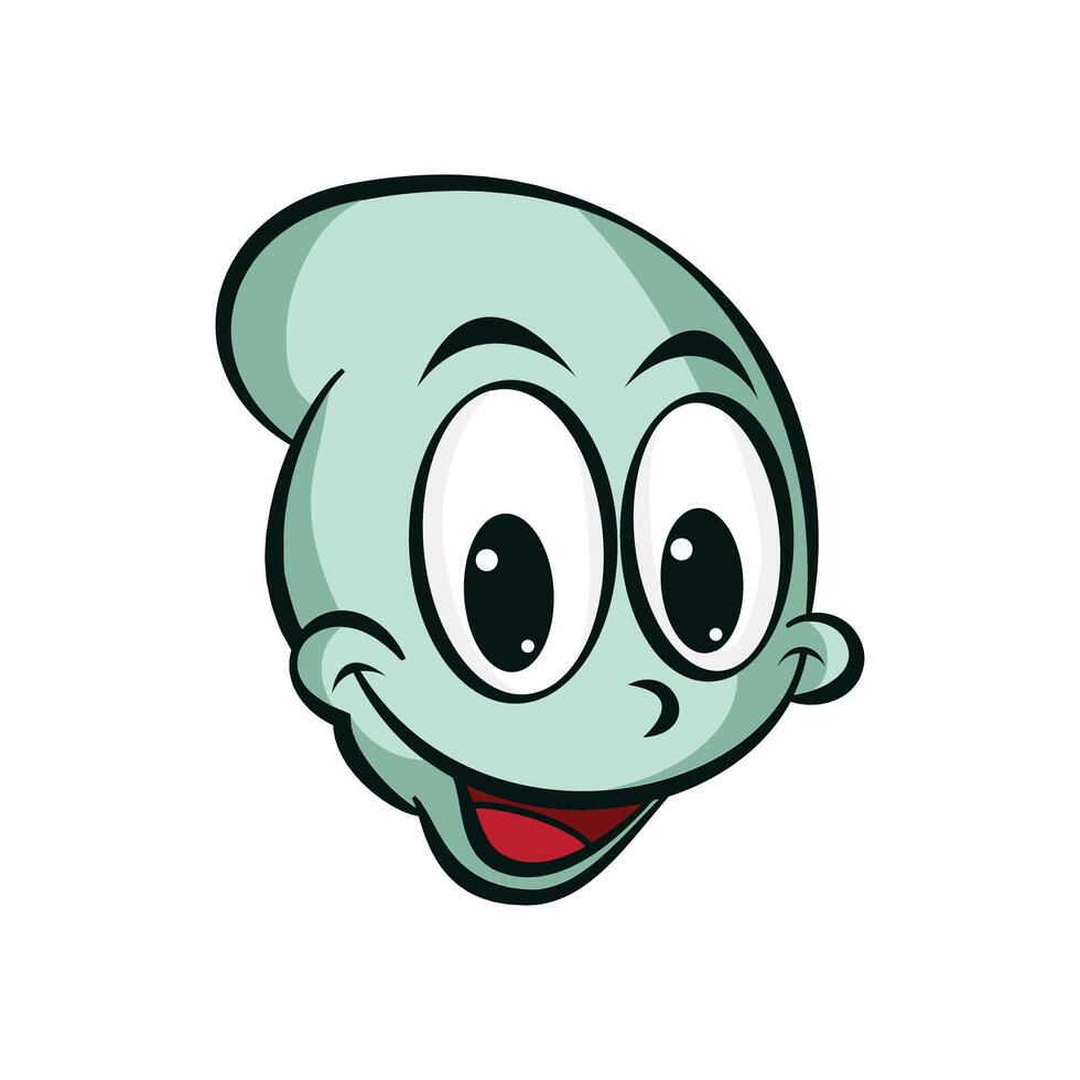 Cheerful Cartoon Character vector