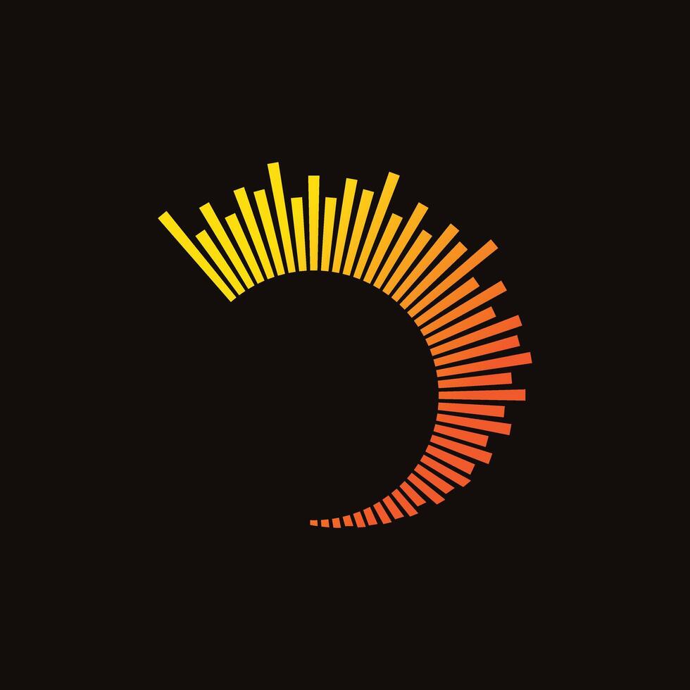 semi circular arrangement vector