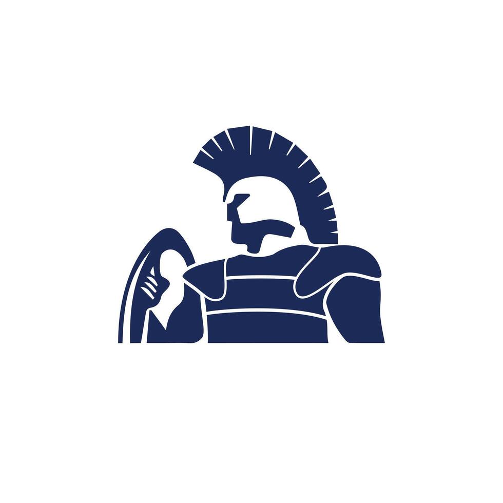 Spartan warrior wearing vector