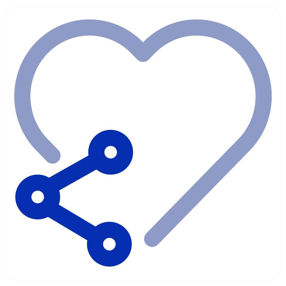 Heart Share Icon Concept vector