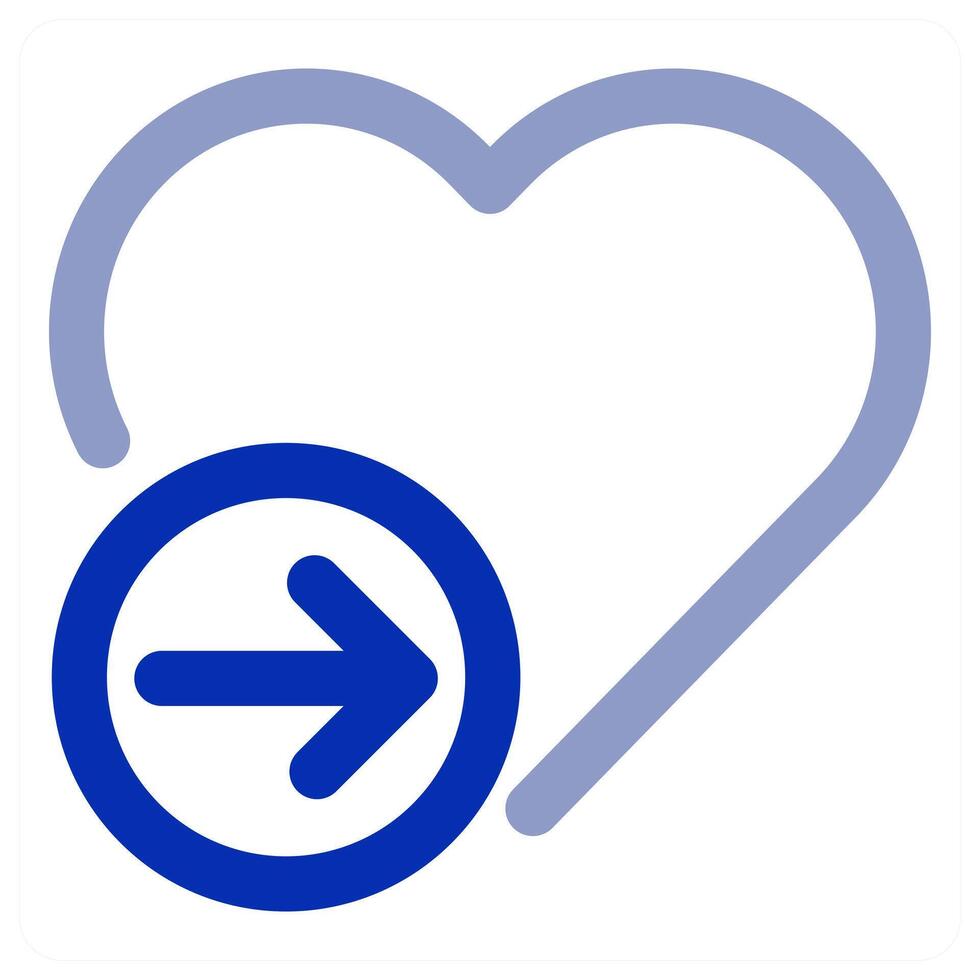 Send Heart Icon Concept vector