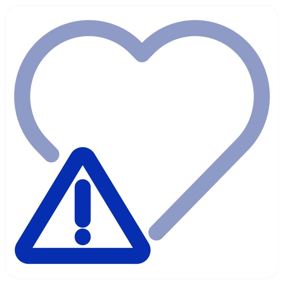 Heart Alert Icon Concept vector