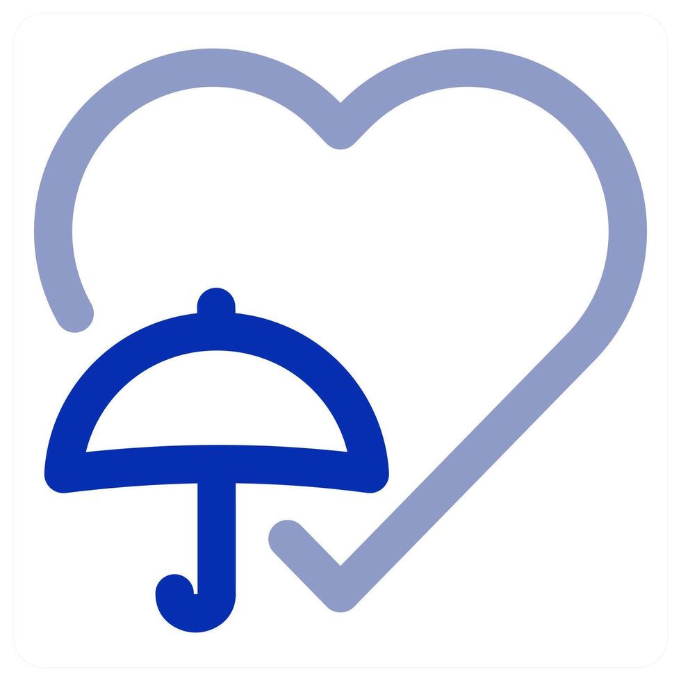 Heart Insurance Icon Concept vector