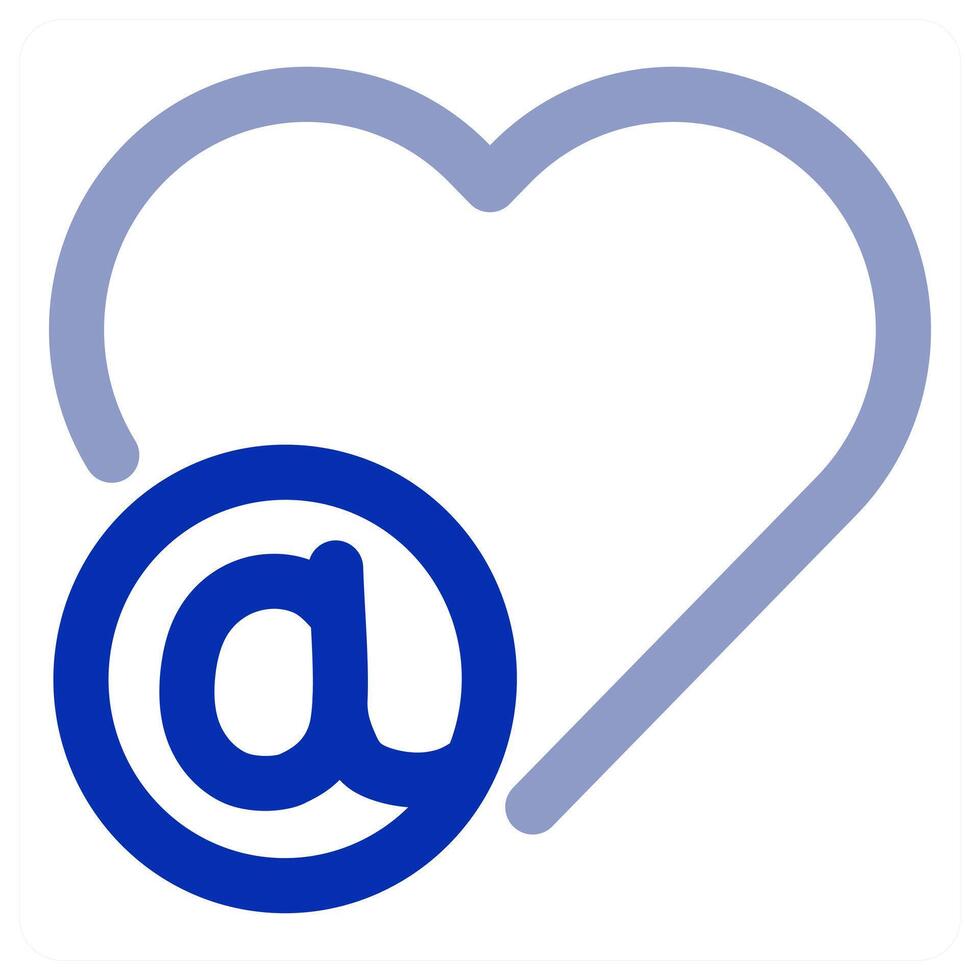 Heart Mail Icon Concept vector