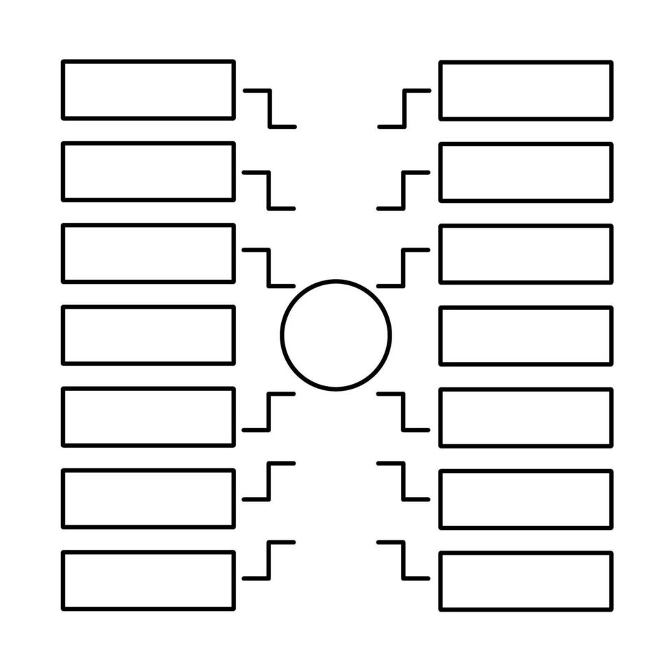 A blank bracket with the words bracket on it vector