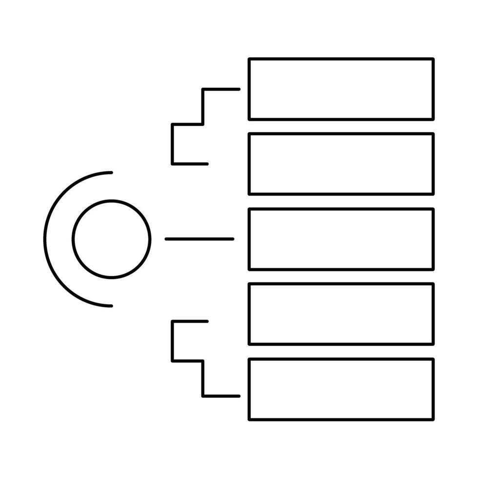 A black and white drawing of a computer vector