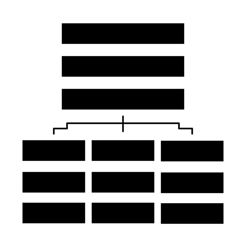 A black and white image of a tree with a single line vector