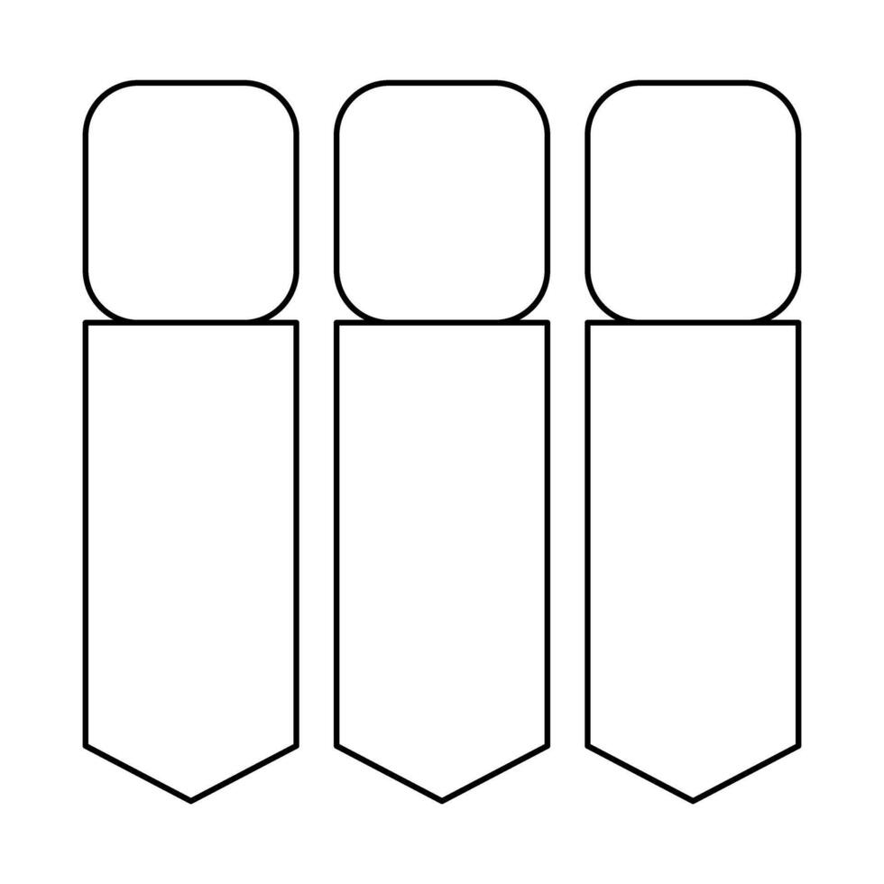 Printable bookmarks template vector