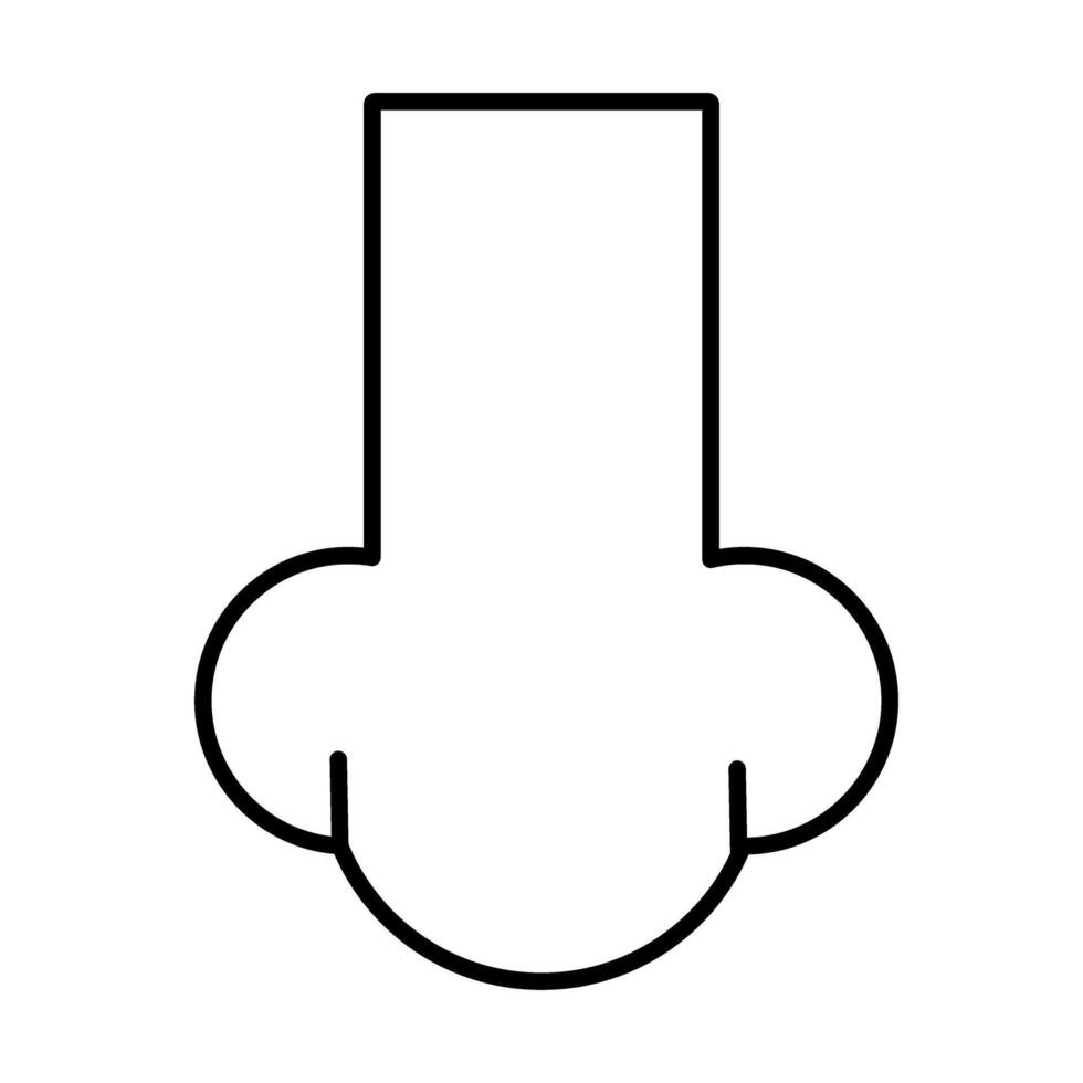 A black and white drawing of a hat vector