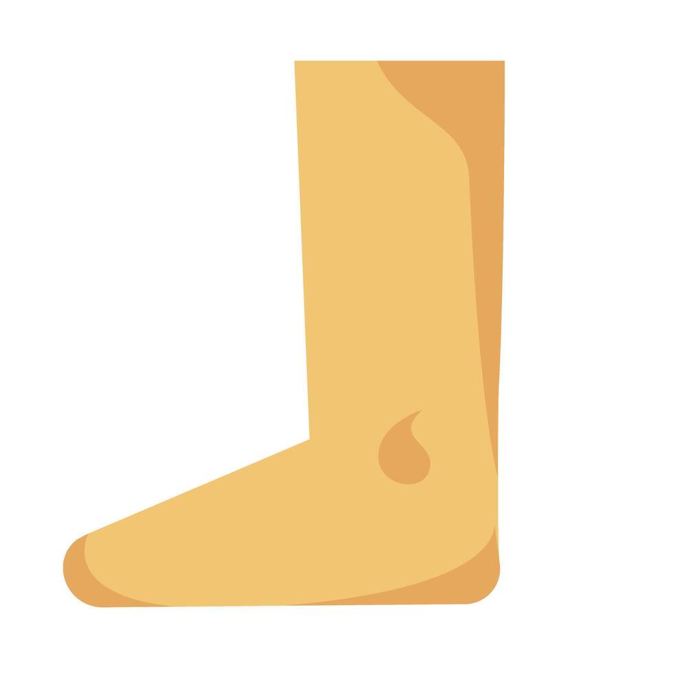 A cartoon foot with a foot on it vector