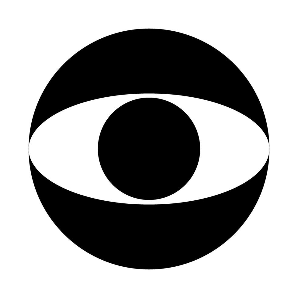 The cbs logo is shown in black and white vector