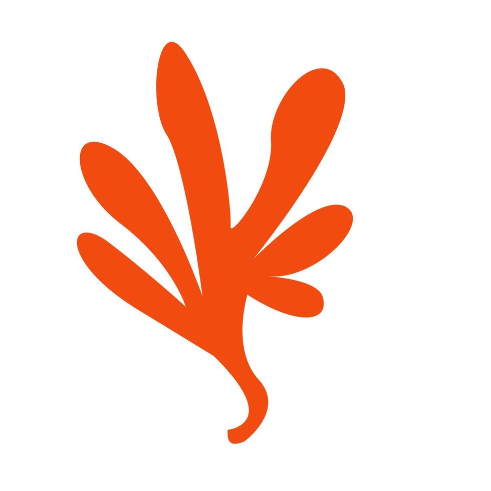 A logo for a company that makes orange leaves vector