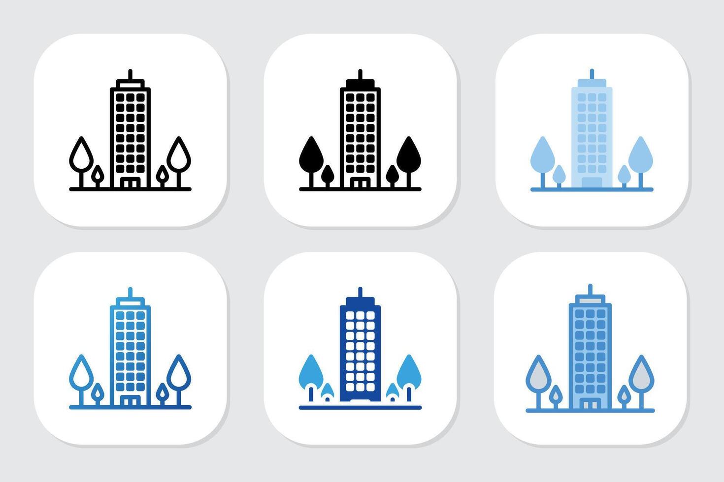 hotel icons with various designs style vector