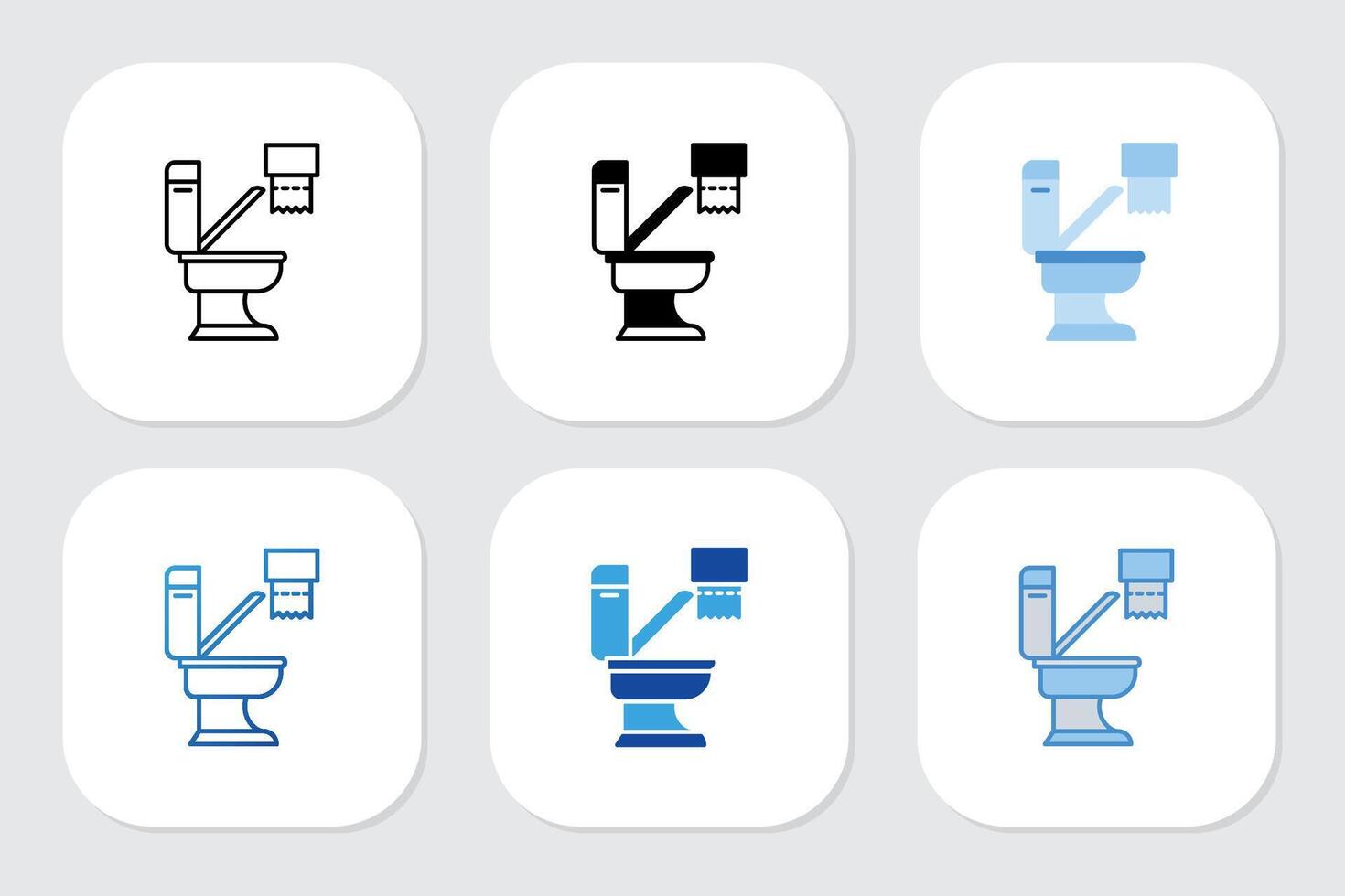 closet icons with various design styles vector
