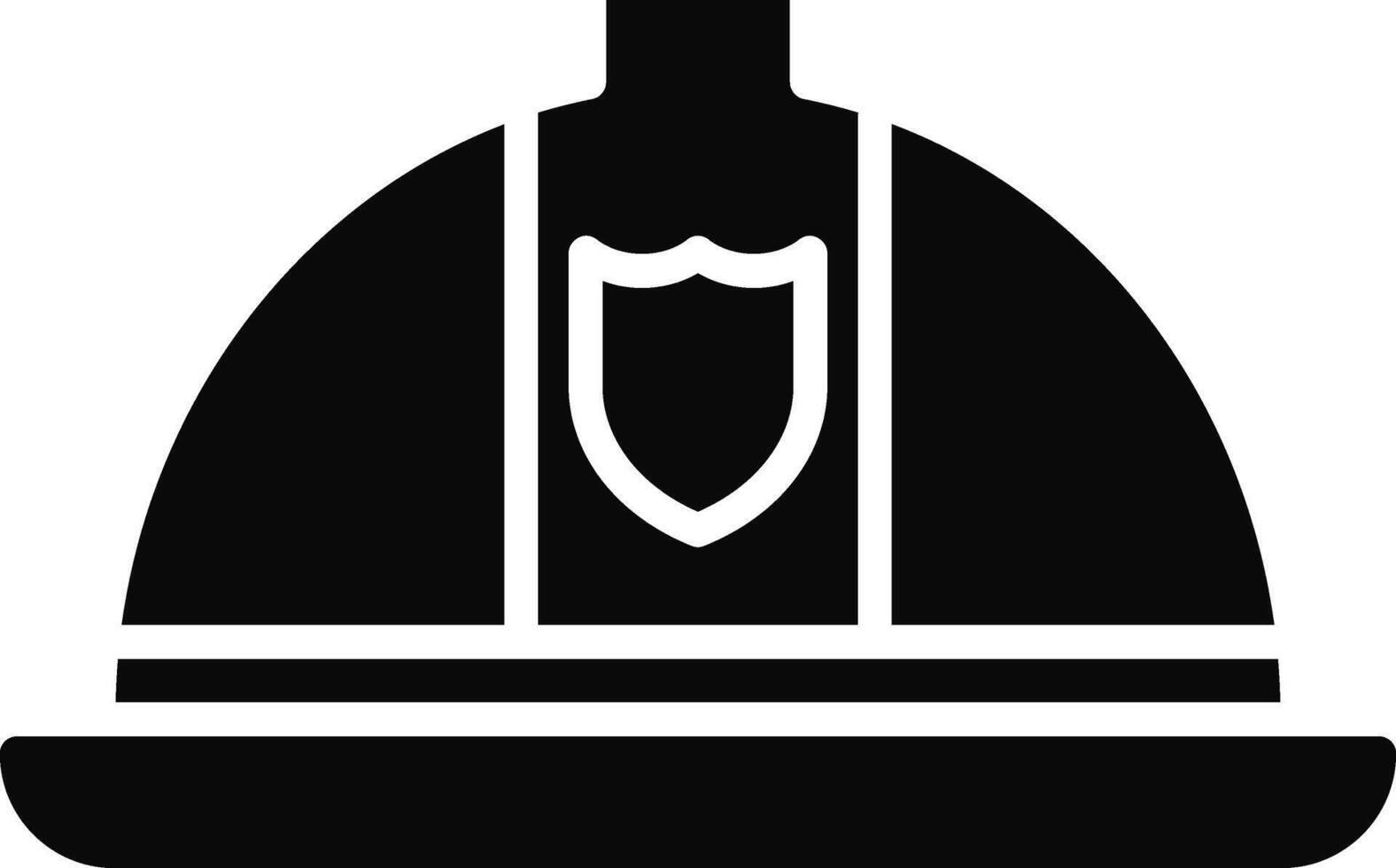 Firefighter Helmet Illustration Detailed Icon vector