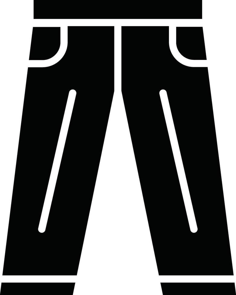 Trousers Illustration Detailed Icon vector