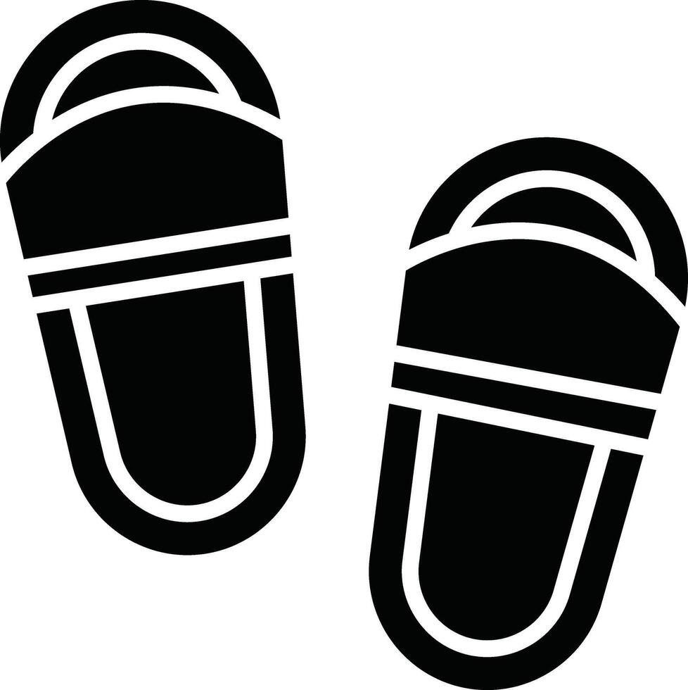 Flip Flop Illustration Detailed Icon vector