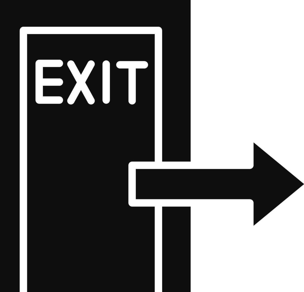 Emergency Exit Illustration Detailed Icon vector
